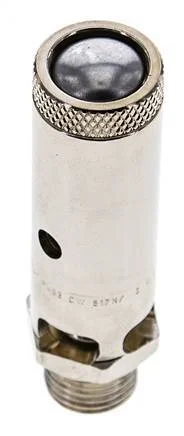 G 1/4'' Nickel-plated Brass Pre-Set Safety Valve 0.4 bar (5.8 psi) DN 8