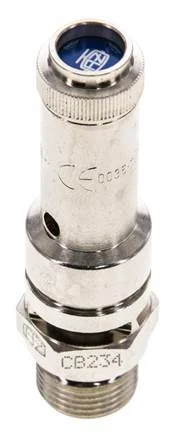 G 3/8'' Nickel-plated Brass Pre-Set Safety Valve 14 bar (203.06 psi) DN 8