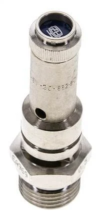 G 1/2'' Nickel-plated Brass Pre-Set Safety Valve 6 bar (87.02 psi) DN 8