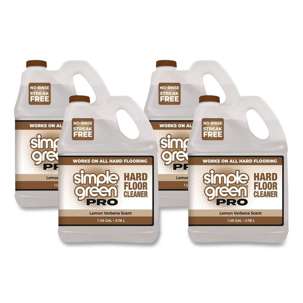 Simple Green 1 Gallon Pro Hard Floor Cleaner - Lemon Verbena (4/Carton)