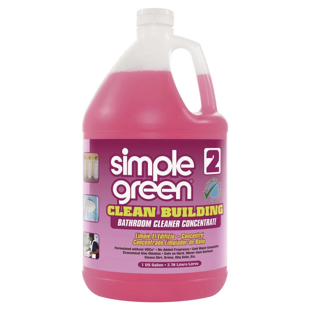 Simple Green 1210000211101 Clean Building 1 gal Bottle Bathroom Cleaner Concentrate - Unscented (2/Carton)