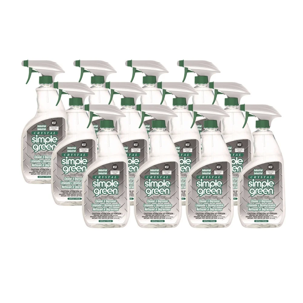 Simple Green Crystal 24 oz Spray Bottle Industrial Cleaner/Degreaser (12/Carton)