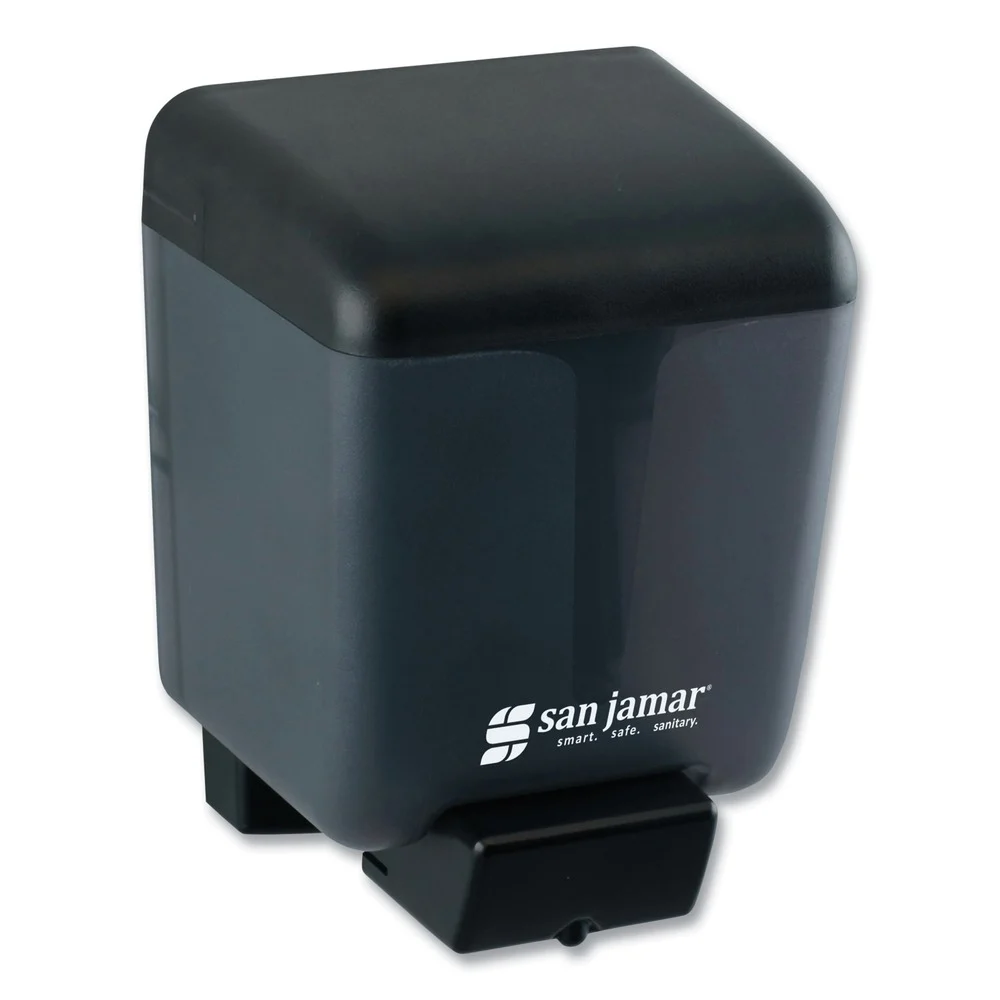San Jamar 30 oz. 3.97 in. x 4.92 in. x 6.64 in. Classic Bulk Soap Dispenser - Black