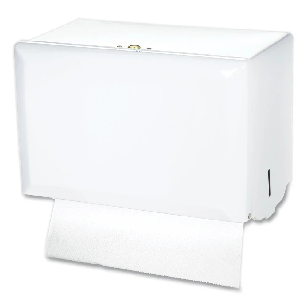 San Jamar 10.75 in. x 6 in. x 7.5 in. Singlefold Paper Towel Dispenser - White