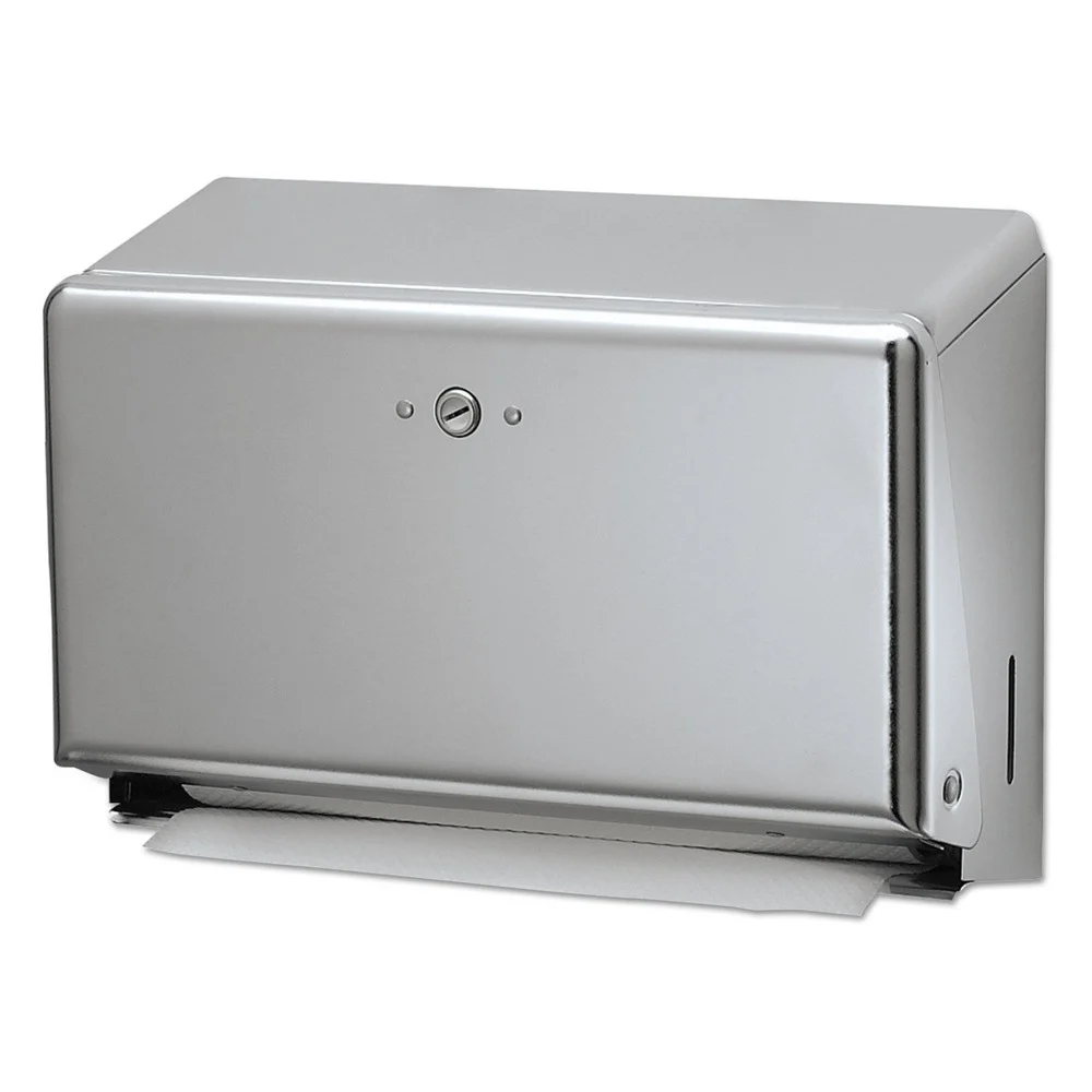 San Jamar T1950XC 11.13 in. x 3.88 in. x 7.88 in. Mini C-Fold/Multifold Towel Dispenser - Chrome
