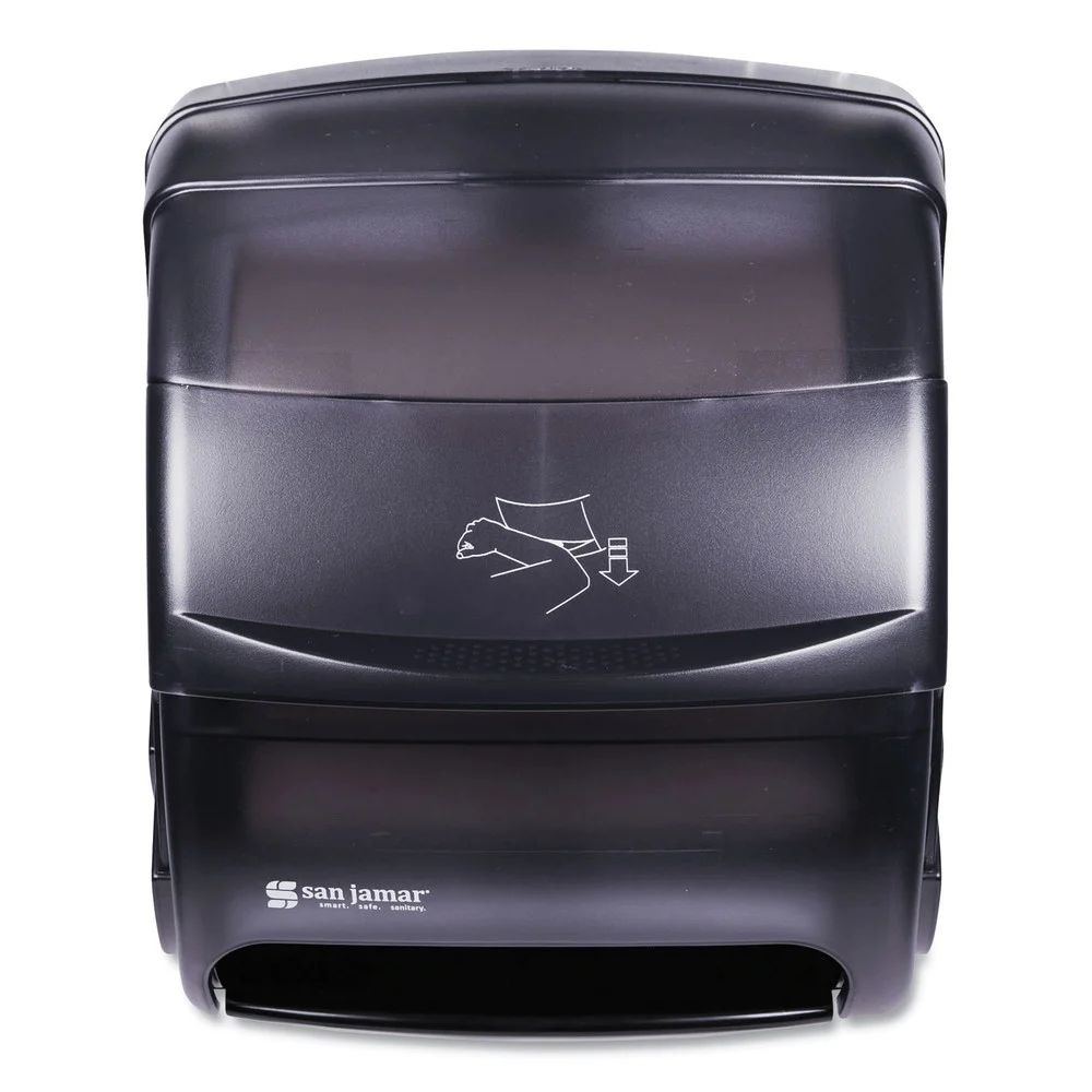 San Jamar T850TBK 11.5 in. x 11.25 in. x 13.5 in. Integra Lever Roll Towel Dispenser - Black Pearl