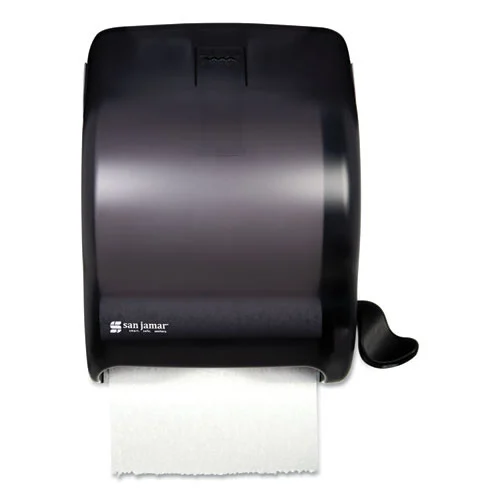 San Jamar T950TBK 12.5 in. x 8.5 in. x 12.75 in. Element Lever Roll Towel Dispenser Classic - Black Pearl