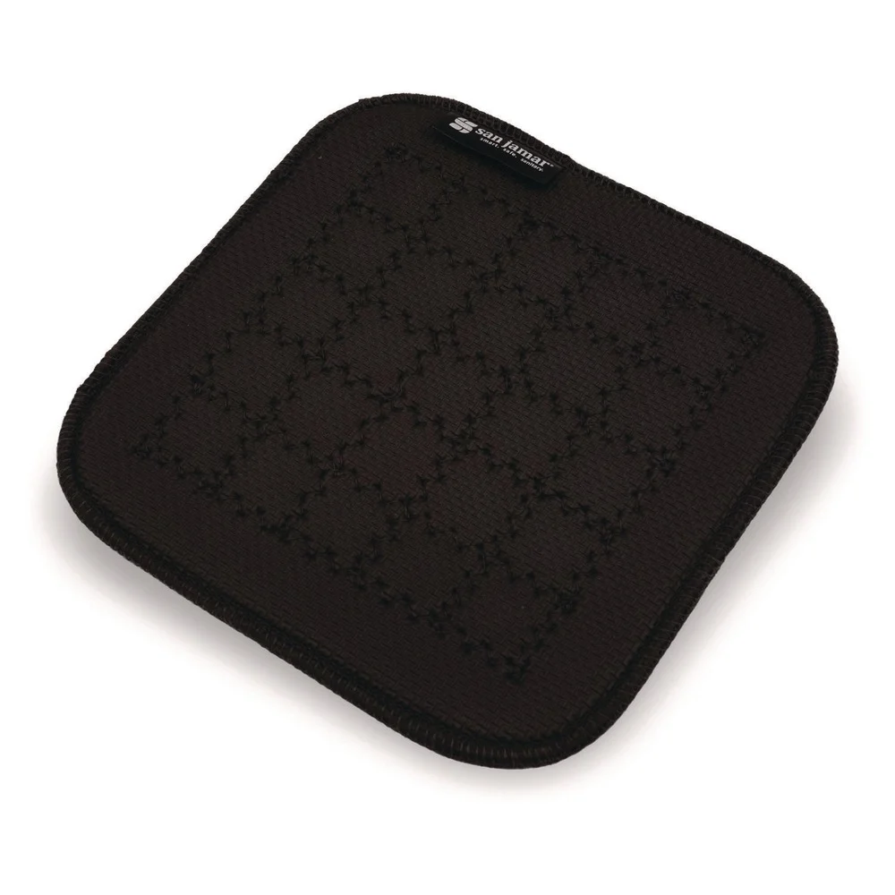 San Jamar 11.5 in. Ultigrip Neoprene Hot Pad - Black