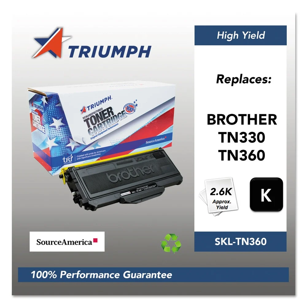Triumph 751000NSH0953 Remanufactured TN360 2,600 Page-Yield High-Yield Toner - Black