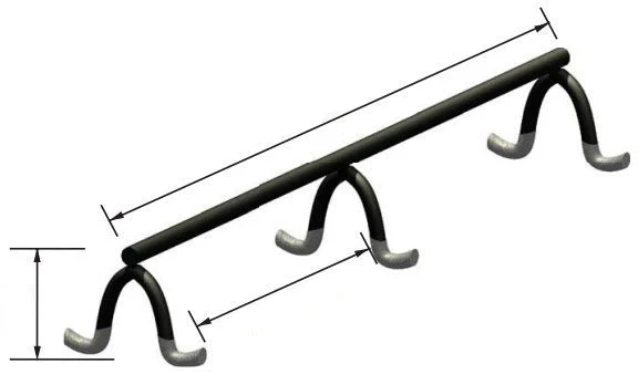 Slab Bolster - Dipped (Box of 100LF)
