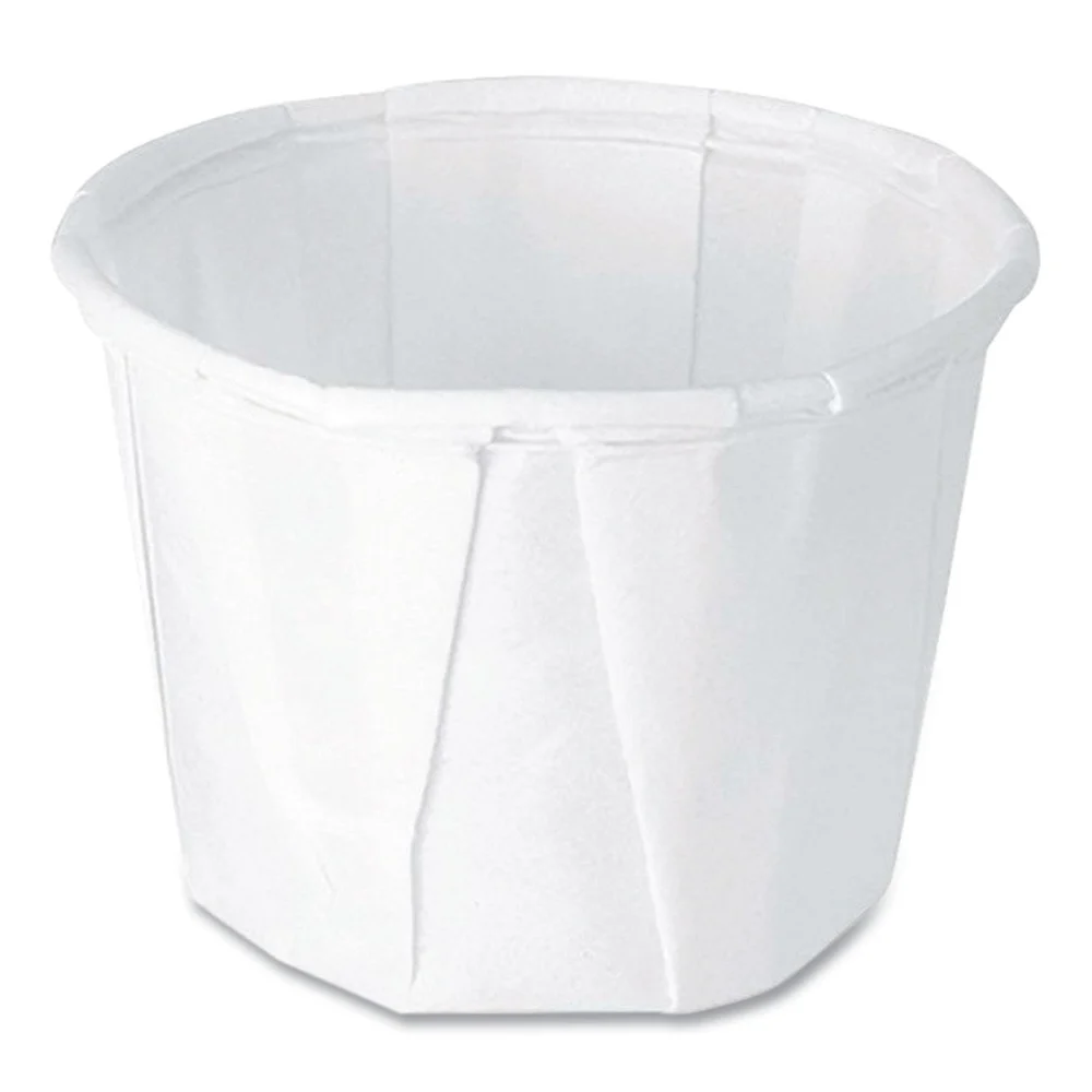SOLO ProPlanet Seal 0.5 oz. Paper Portion Cups - White (250/Bag, 20 Bags/Carton)