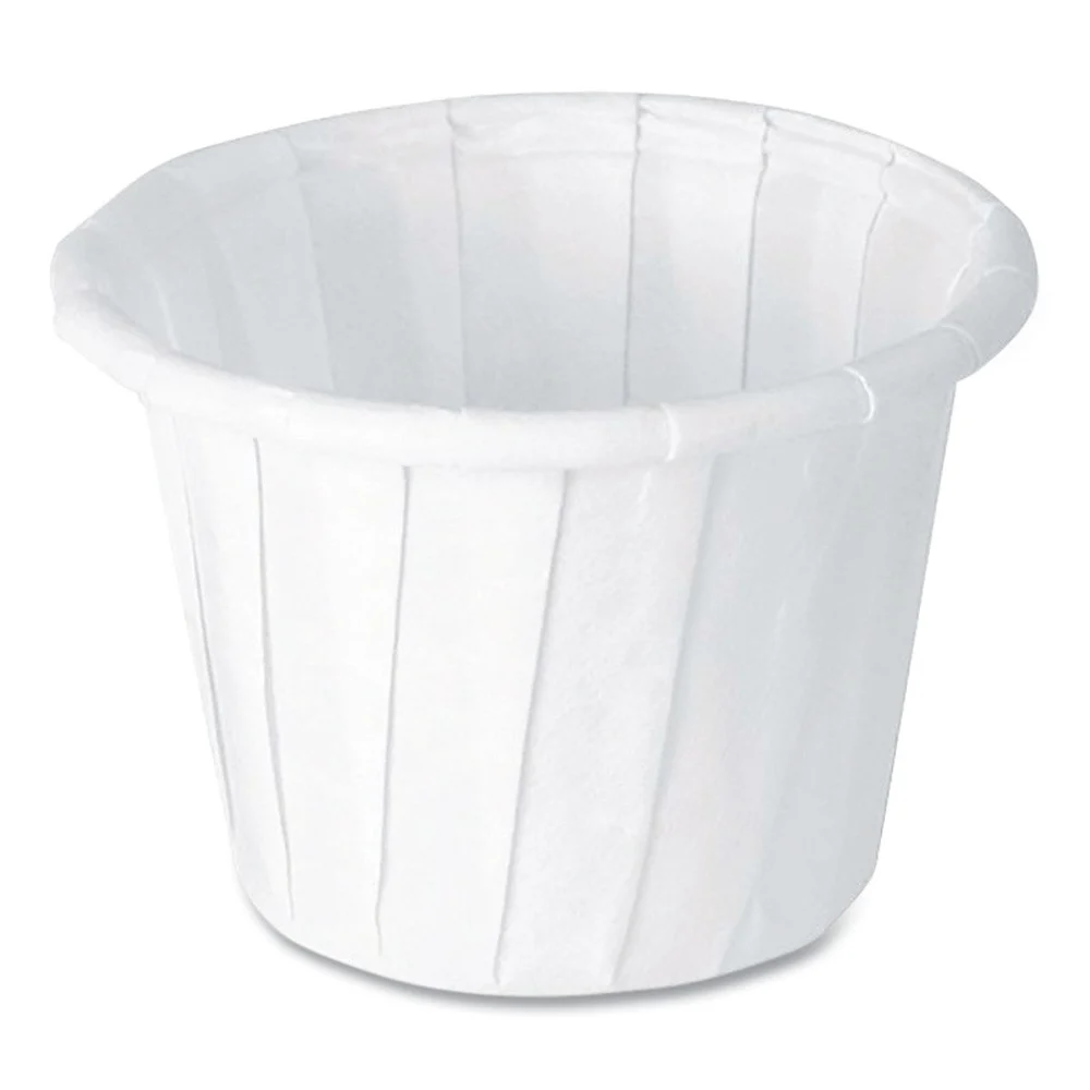 SOLO ProPlanet Seal 0.75 oz. Paper Portion Cups - White (250/Bag, 20 Bags/Carton)