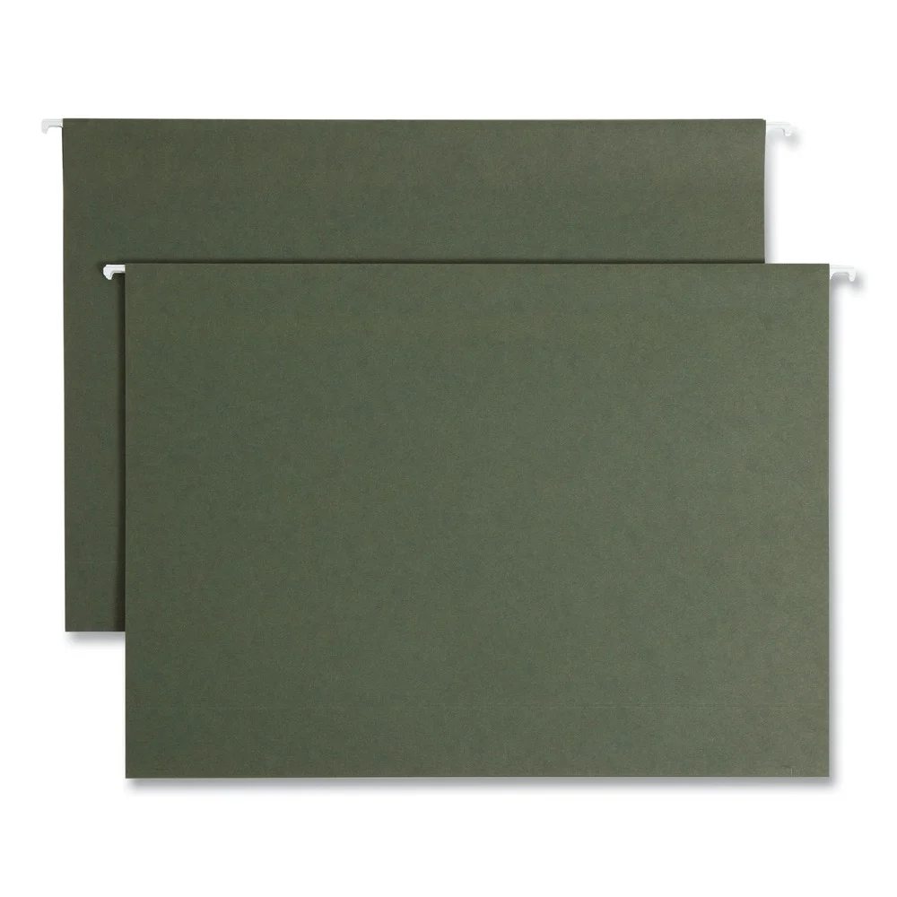Smead 3-in. Capacity Box Bottom Hanging File Folders - Legal, Standard Green (25/Box)
