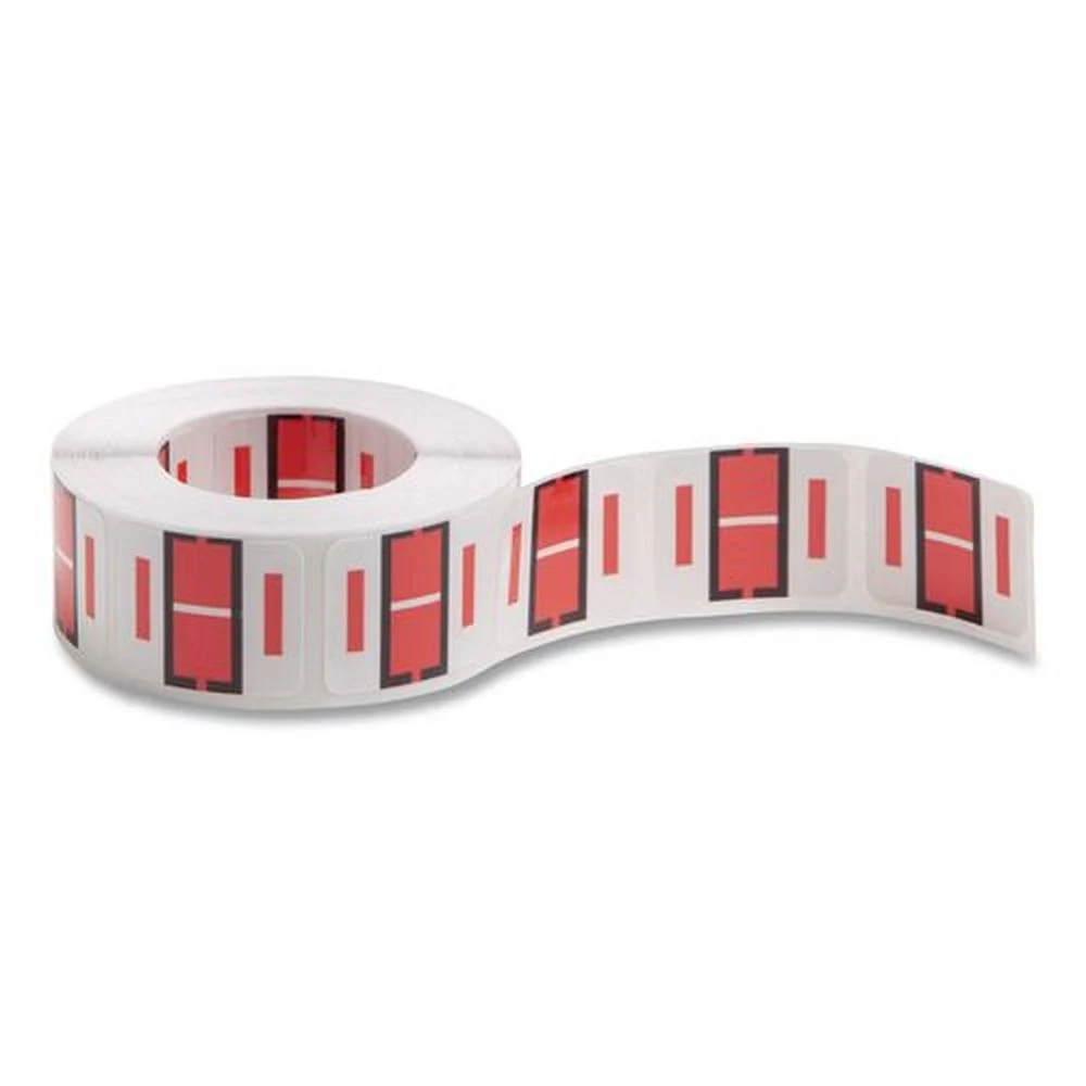 Smead 1 in. x 1.25 in. I Color-Coded End Tab Filing Labels - White (500/Roll)