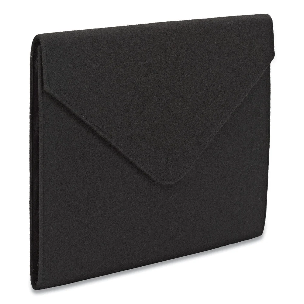 Smead 2 in. Expansion Letter Size Soft Touch Cloth Expanding Files - Black