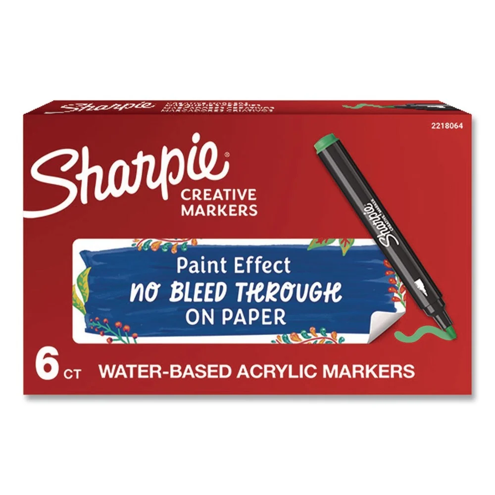 Sharpie Bullet Tip Creative Markers - Emerald Green (6/Pack)