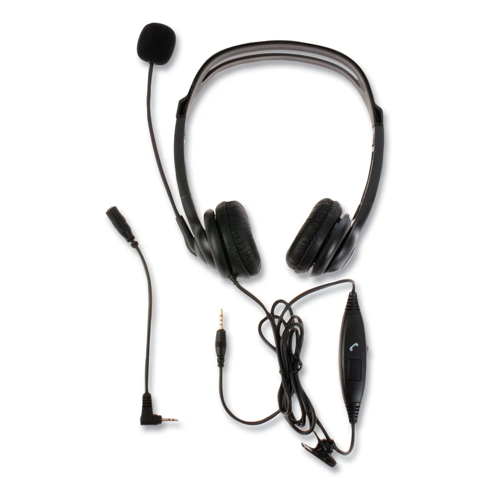 Spracht ZuM350B Binaural Over The Head Headset - Black