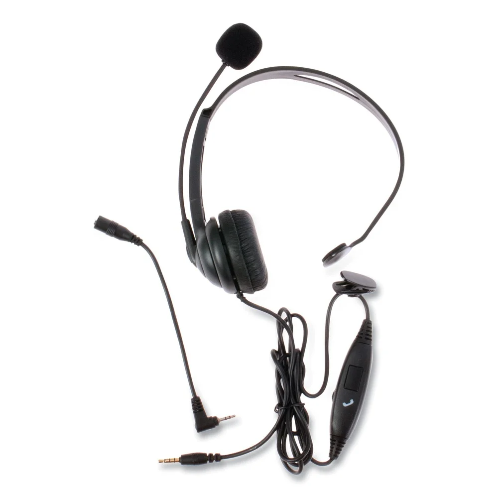 Spracht ZuM350M Monaural Over The Head Headset - Black