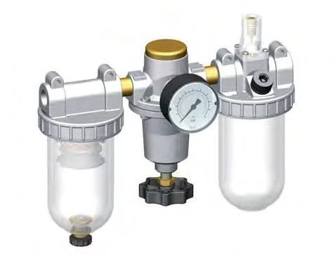 FRL 3-Part G1/2'' 1400 l/min 0.5-10.0bar/7-145psi Semi-Auto Protective Cage Polycarbonate Standard 2