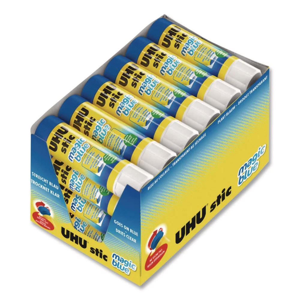 Staedtler 8.2 g Glue Stick - Applies Blue/Dries Clear (24/Pack)