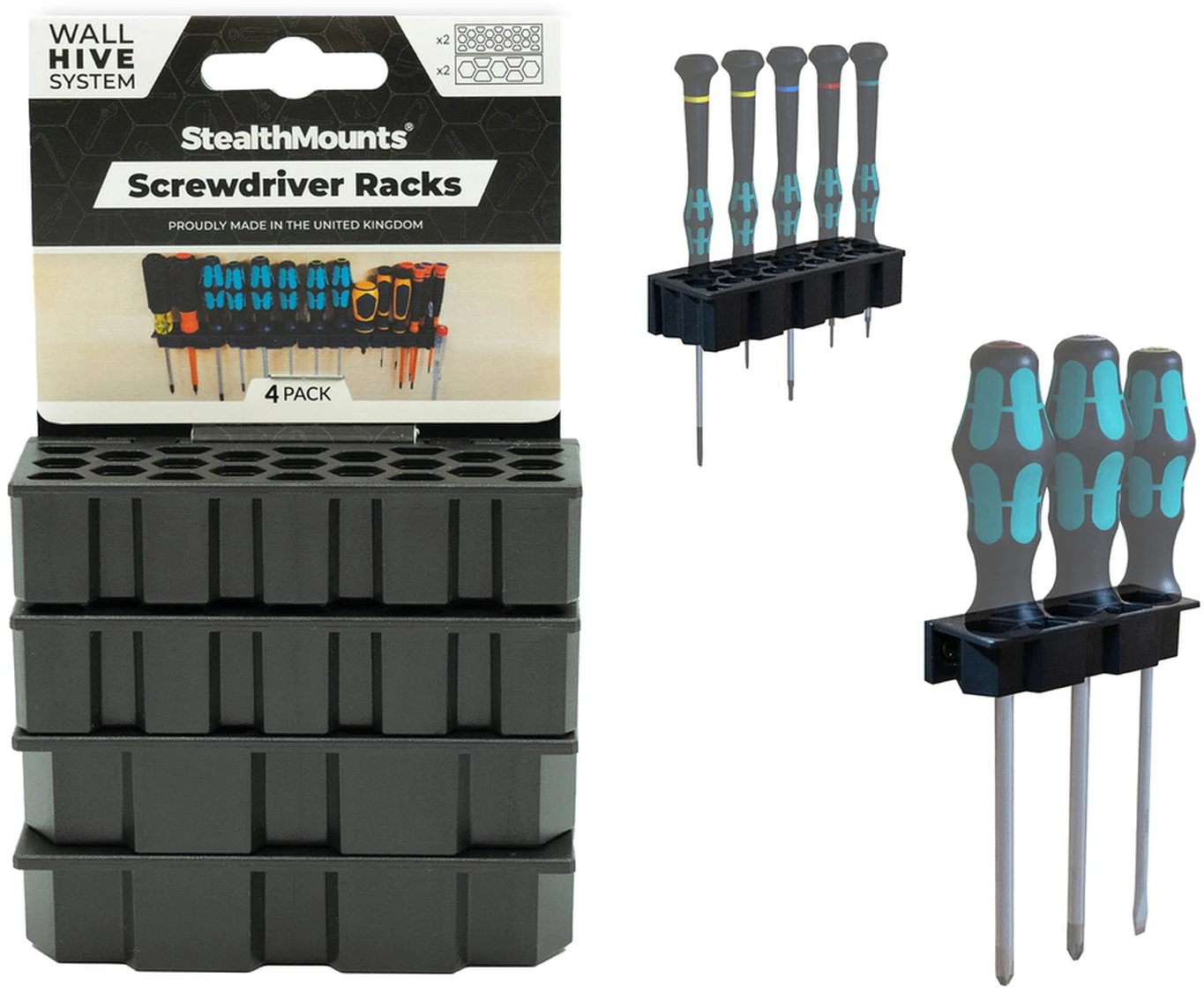 StealthMounts Wall Hive System Rack , 4-Pack