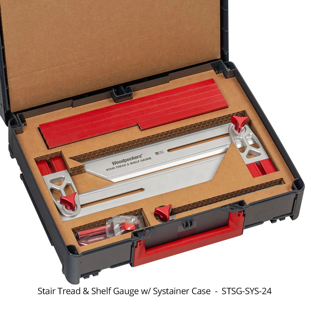 Woodpeckers STSG-SYS-24 Stair Tread and Shelf Gauge w/ Systainer