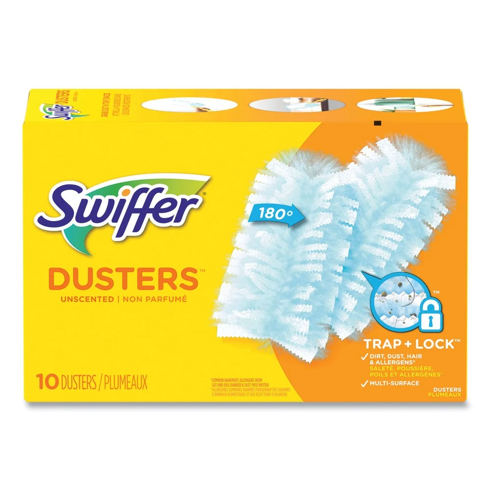 Swiffer Dust Lock Fiber Refill Dusters - Light Blue, Unscented (10/Box)