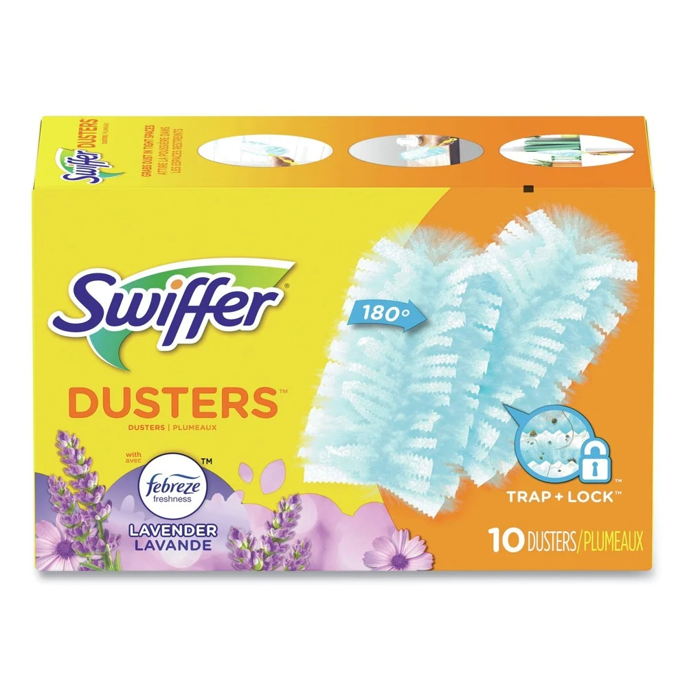Swiffer 21461BX Dust Lock Fiber Refill Dusters - Light Blue, Lavender Vanilla (10/Box)
