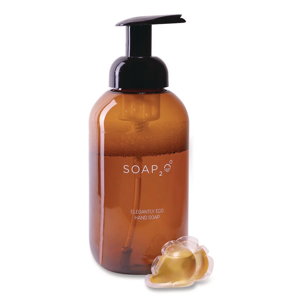 SOAP2O S2OHS500FEA 500 mL Eco Plastic Soap Dispenser - Brown
