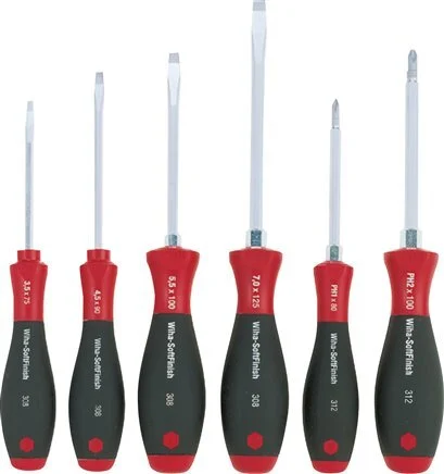 Wiha 6-Piece Slotted/Phillips Screwdriver Hexagonal Blade