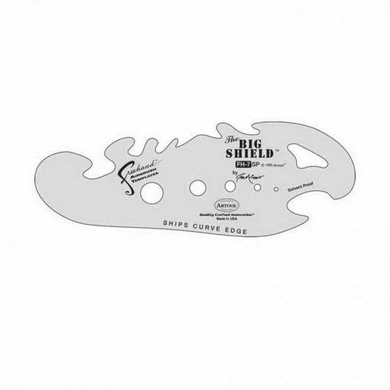 ANEST IWATA Artool? FH-7-SP The Big Shield Freehand Airbrush Template, 5-1/2 in