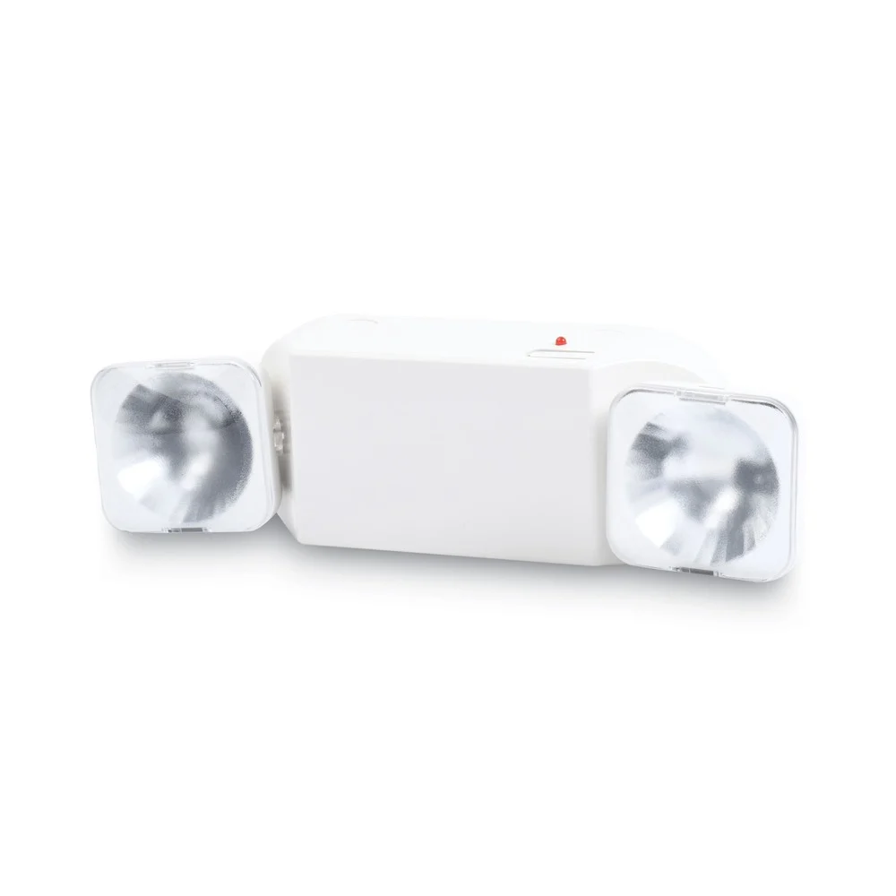 Tatco 12.75 in. x 4 in. x 5.5 in. Swivel Head Twin Beam Emergency Lighting Unit - White