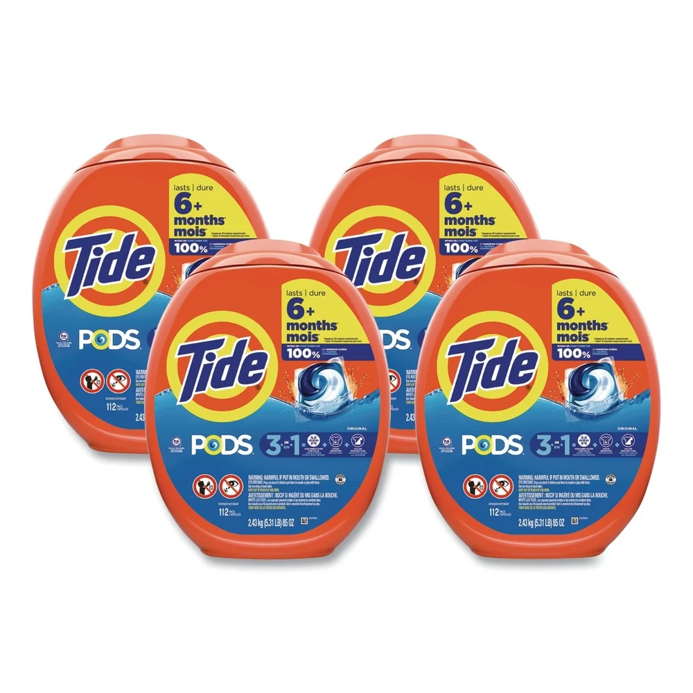 Tide 112 Pods/Tub Pods - Tide Original (4/Carton)