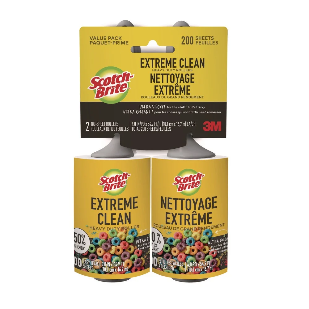 Scotch-Brite Extreme Clean Lint Roller (2/Pack)
