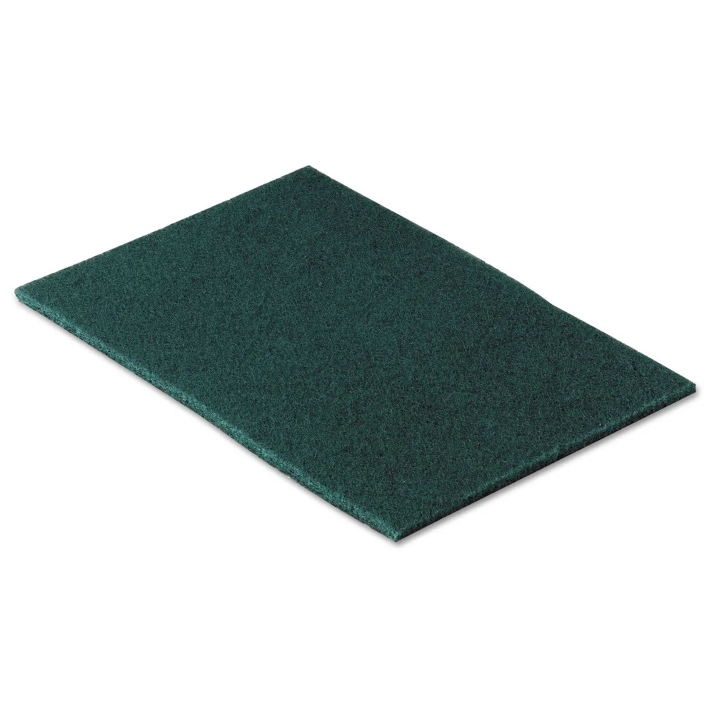Scotch-Brite PROFESSIONAL 96CC 6 in. x 9 in. Commercial Scouring Pad 96 - Green (10/Pack)