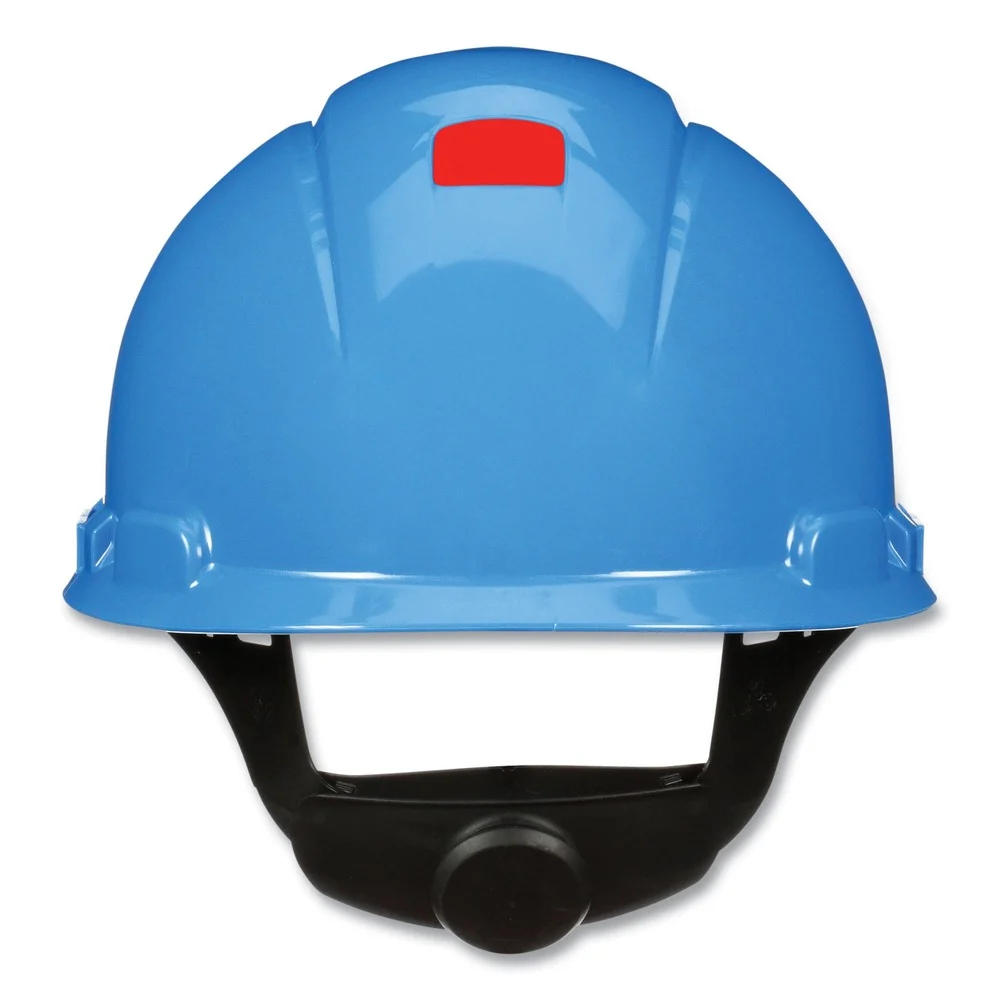 3M SecureFit H-Series 4-Point Pressure Diffusion Ratchet Suspension H-700 Cap with UV Indicator Hard Hats - Blue