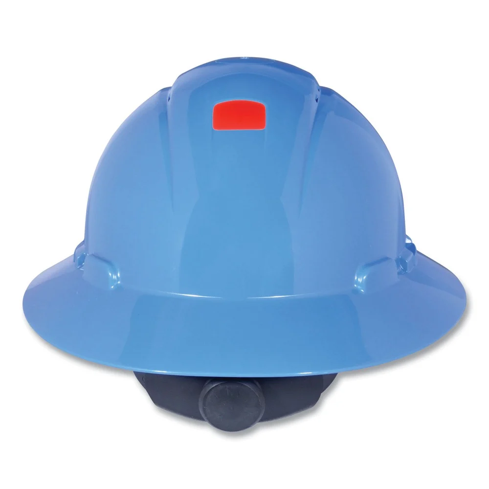 3M H-800 SecureFit H-Series 4-Point Pressure Diffusion Ratchet Suspension Hard Hats with UV Indicator - Blue
