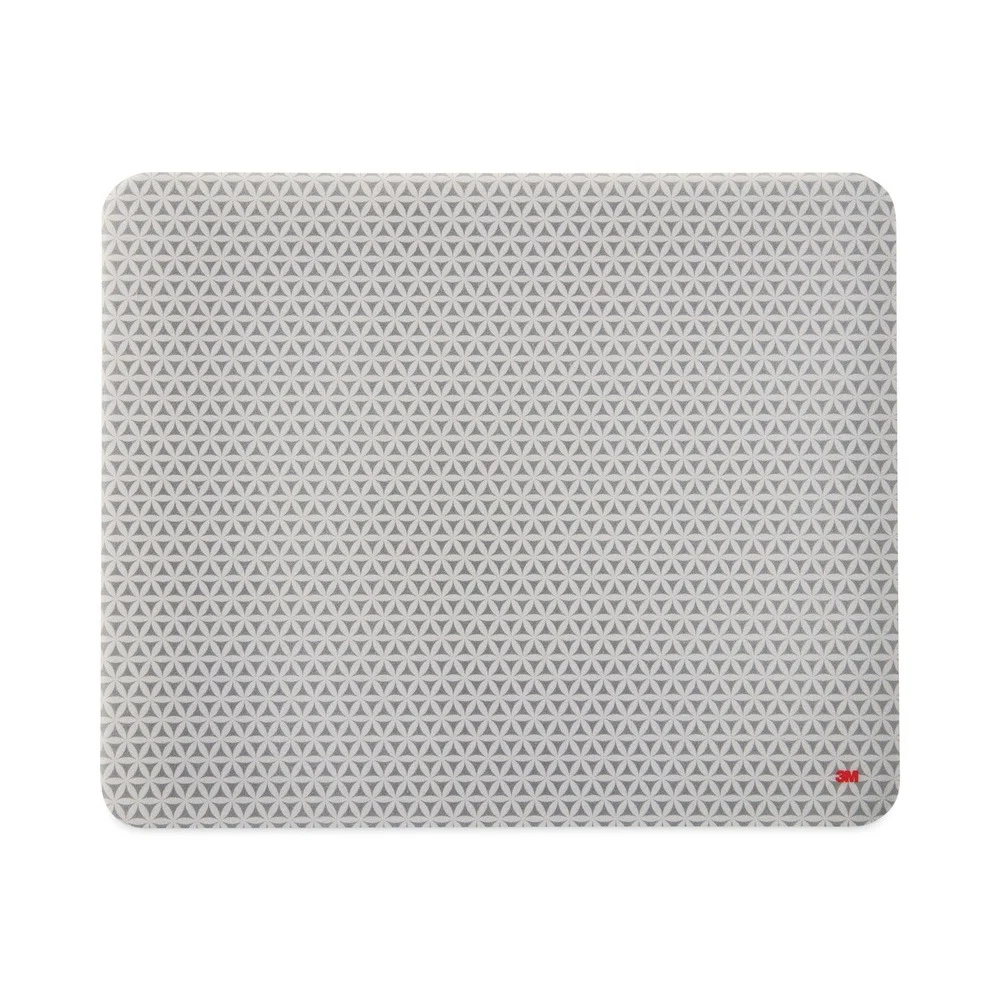 3M MP200PS 8-1/2 in. x 7 in. Precise Mouse Pad with Repositionable Nonskid Back - Gray Bitmap