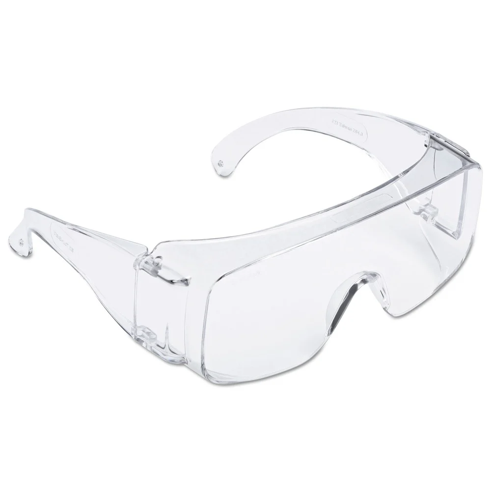 3M Tour Guard V Safety Glasses - One Size Fits Most, Clear Frame/Lens (20/Box)