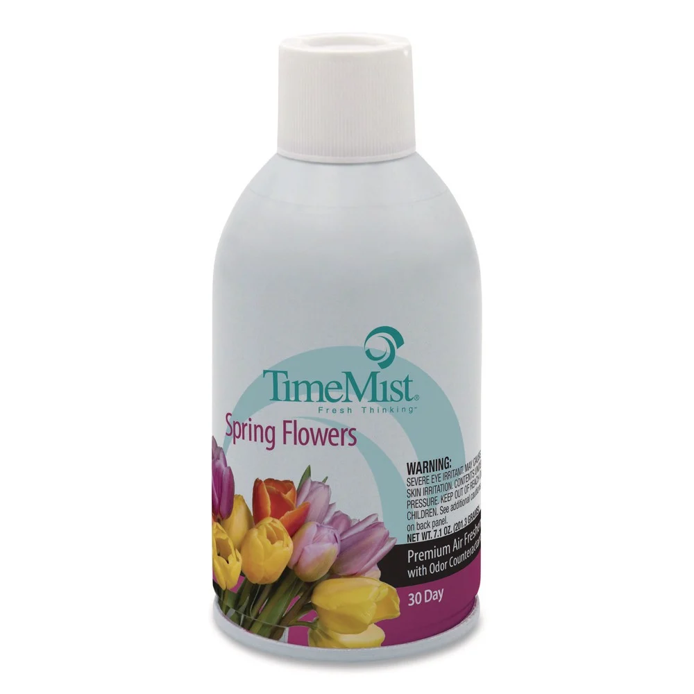 TimeMist 6.6 oz. Aerosol Spray Premium Metered Air Freshener Refills - Spring Flowers