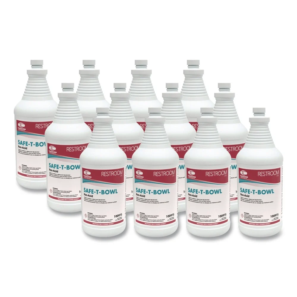 Theochem Laboratories Safe-T-Bowl 32 oz. Bottle Liquid Toilet Bowl Cleaner (12/Carton)