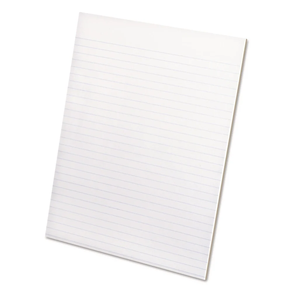 Ampad 8.5 in. x 11 in. Glue Top Pads - Narrow, White (1-Dozen)
