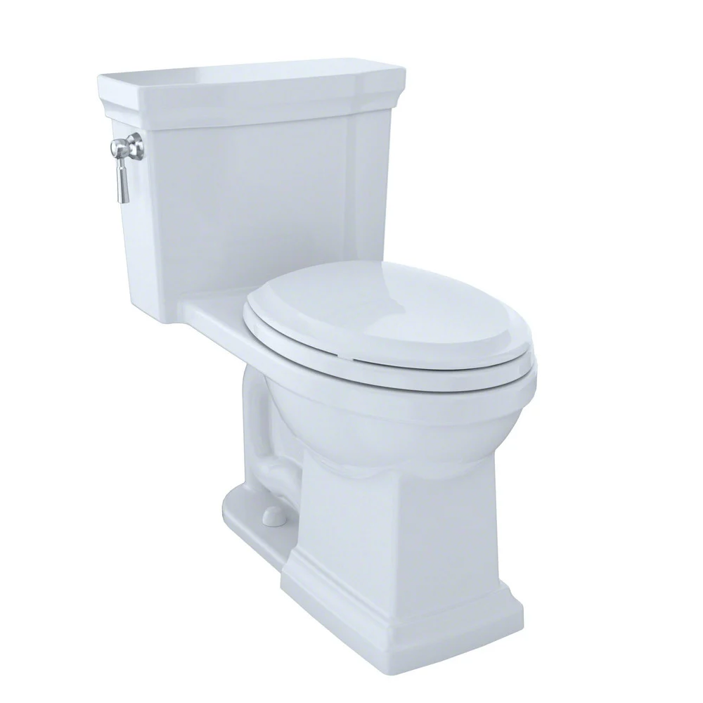 TOTO Promenade II One-Piece Elongated 1.28 GPF Universal Height Toilet (Cotton White)
