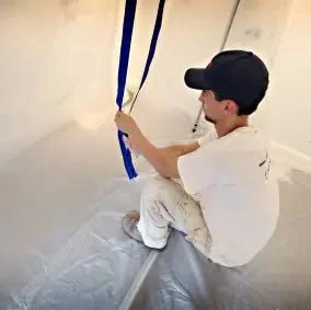 Trimaco E-Z Up® Peel + Stick Plastic Sheeting Zipper