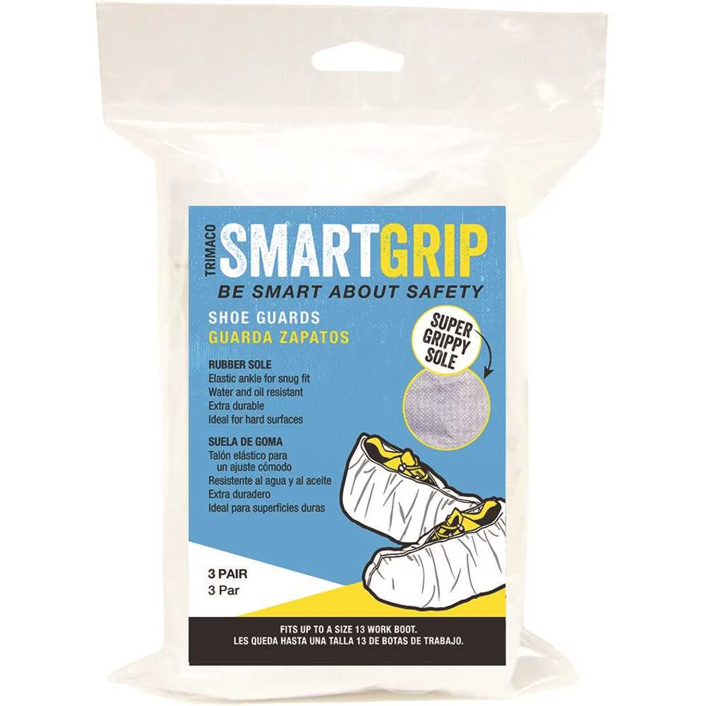 Trimaco Smart Grip Disposable Shoe Covers - Pack of 12 (36 Pairs)