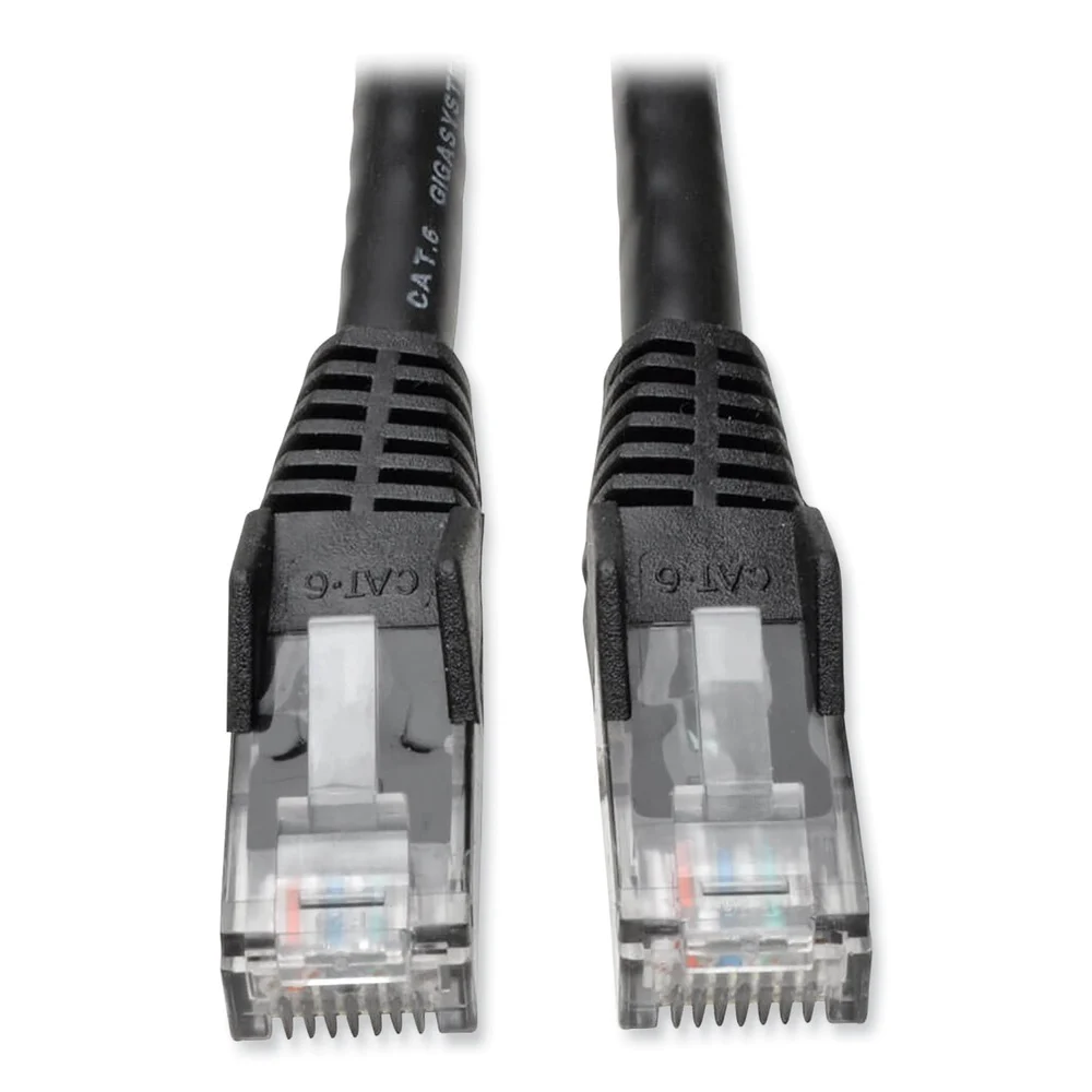 Tripp Lite CAT6 1 ft. Gigabit Snagless Molded Patch Cable - Black