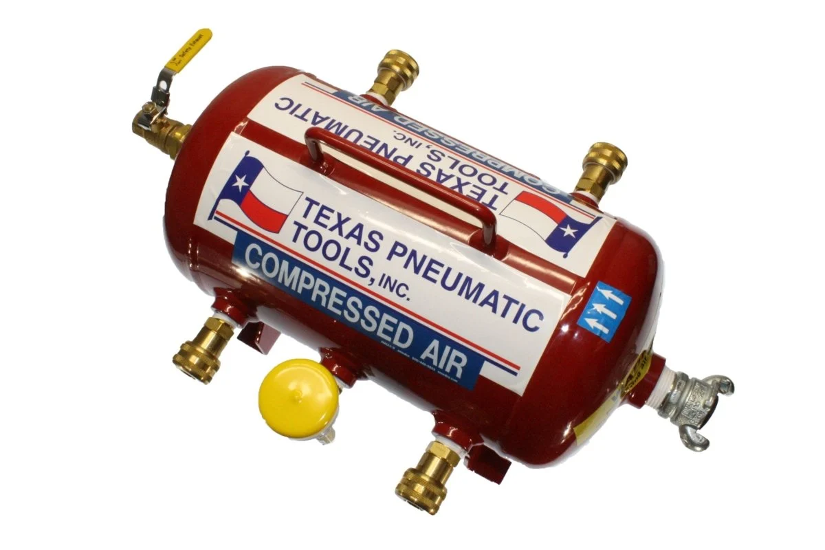 Air Manifold (2.5 Gal, ASME Tank w/ 3/8" Industrial Quick Connect Fittings)