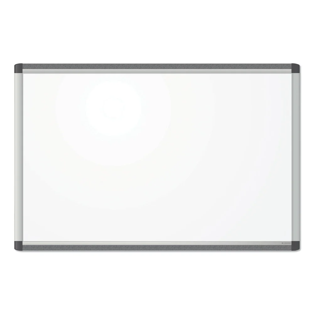 U Brands PINIT 35 x 23 Magnetic Dry Erase Board - White