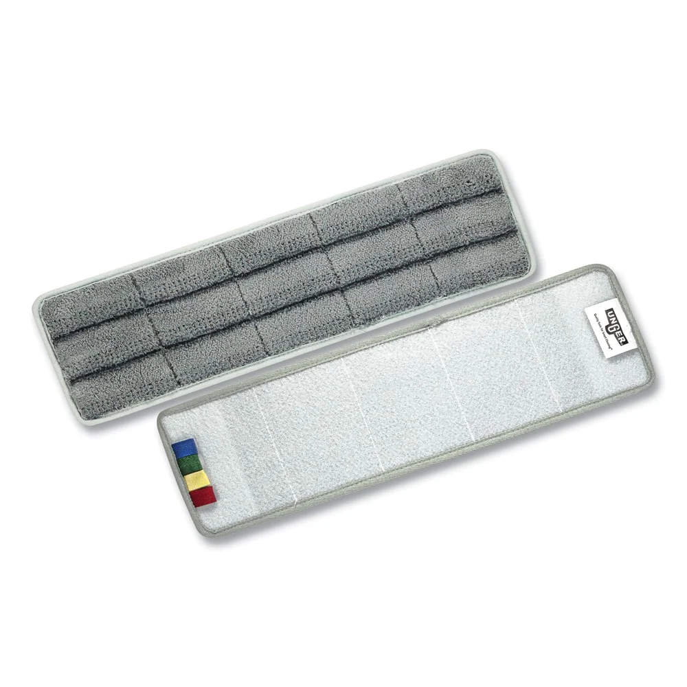 Unger OmniClean 16 in. Microfiber Pads - Gray (5/Pack)