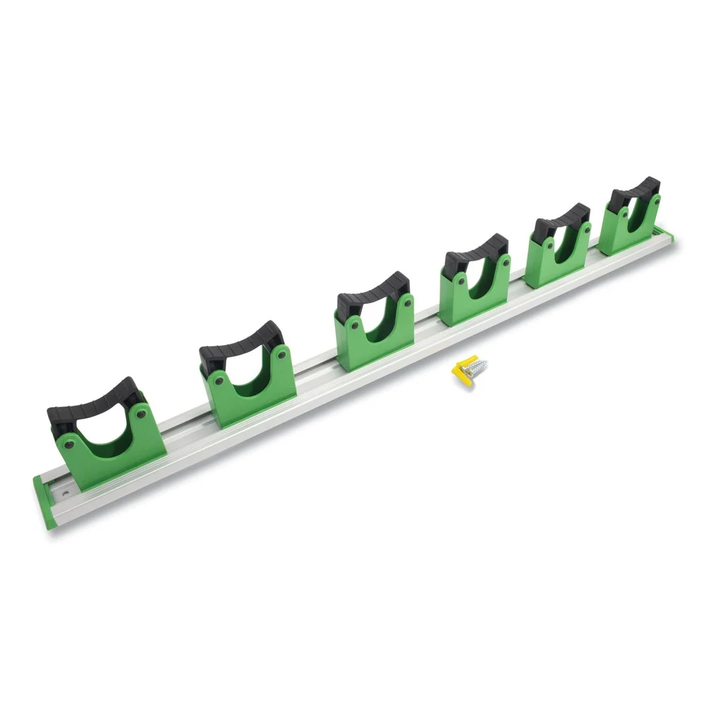 Unger 28 in. x 3.15 in. x 2.17 in. Hang Up Cleaning Holder - Silver/Green